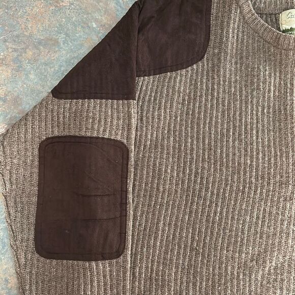 Cabela’s Lambswool brown Crewneck Sweater Lg - Picture 8 of 8
